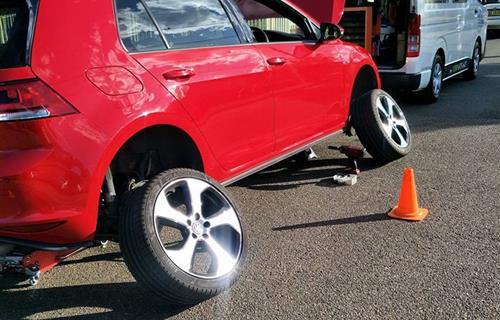 Mr LogBook mobile mechanic servicing a vehicle